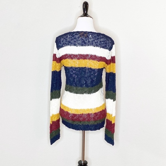 Skies are Blue StitchFix Striped V-Sweater- Size XS - Picture 7 of 8